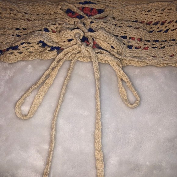 Urban Outfitters Crochet Tie Crop Top S - Picture 5 of 6